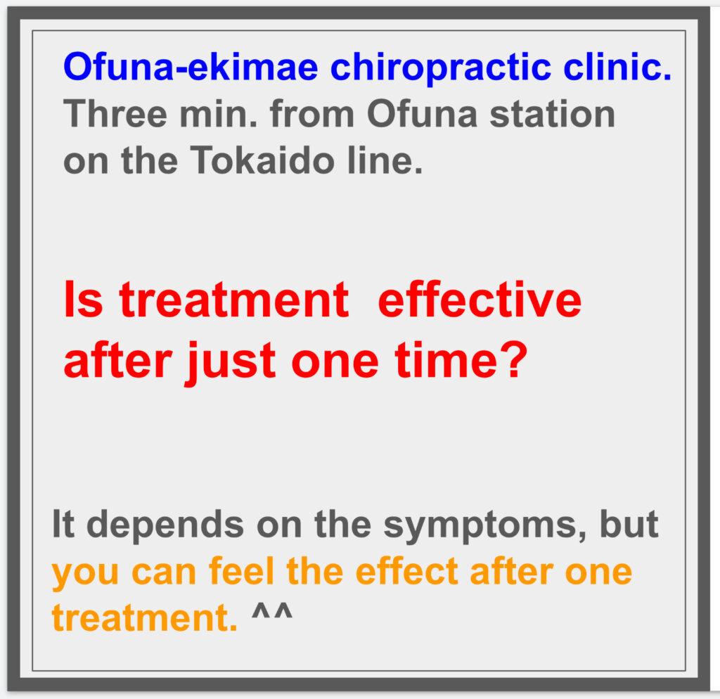 Is treatment  effective after just one time? ^^