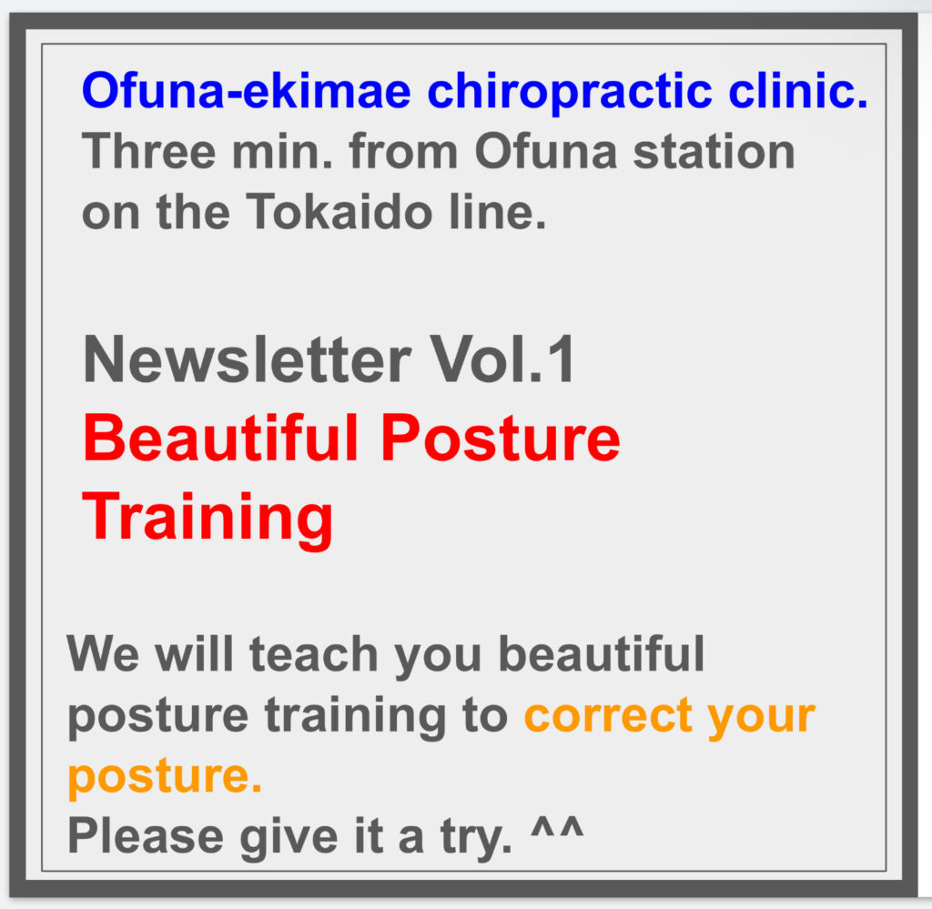 Newsletter Vol1「Beautiful Posture Training」^^