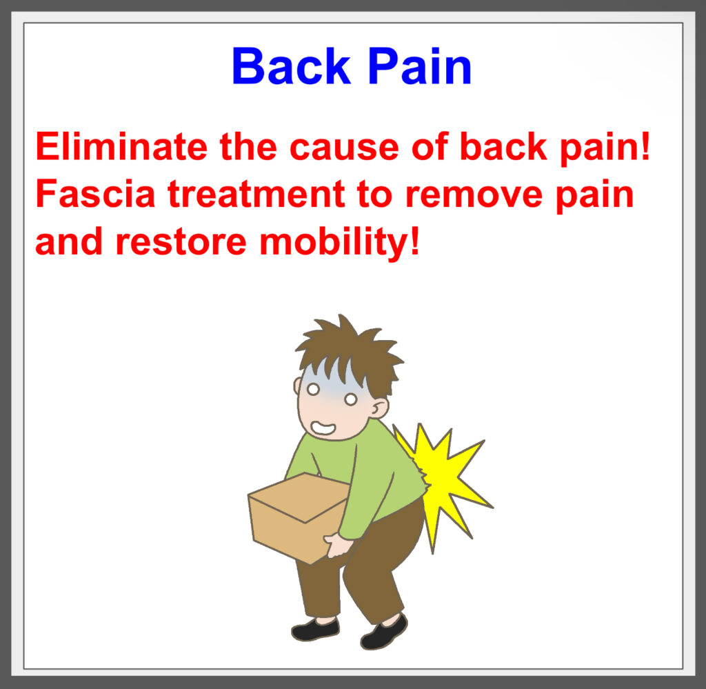 Fascia treatment relieve back pain!