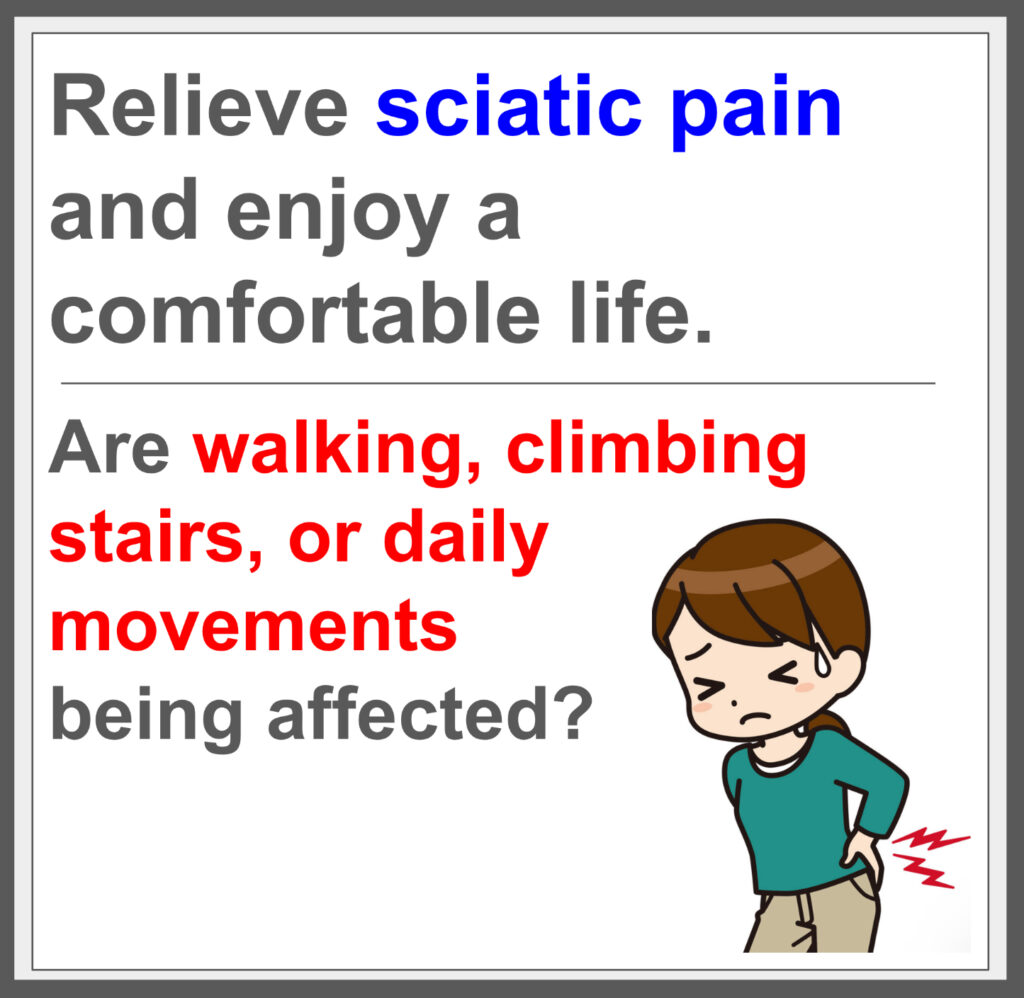 Relieve sciatica pain with fascia treatment. ^^