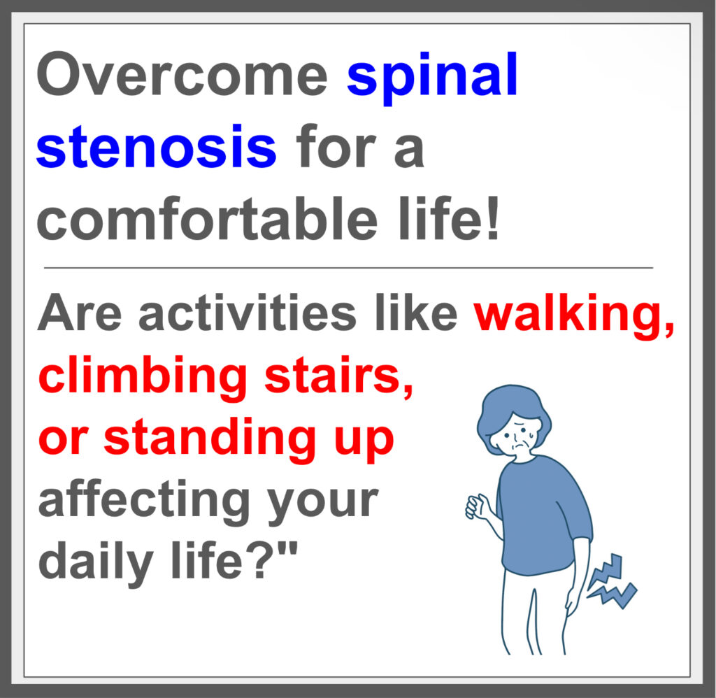 Identifying spinal stenosis causes, curing it.