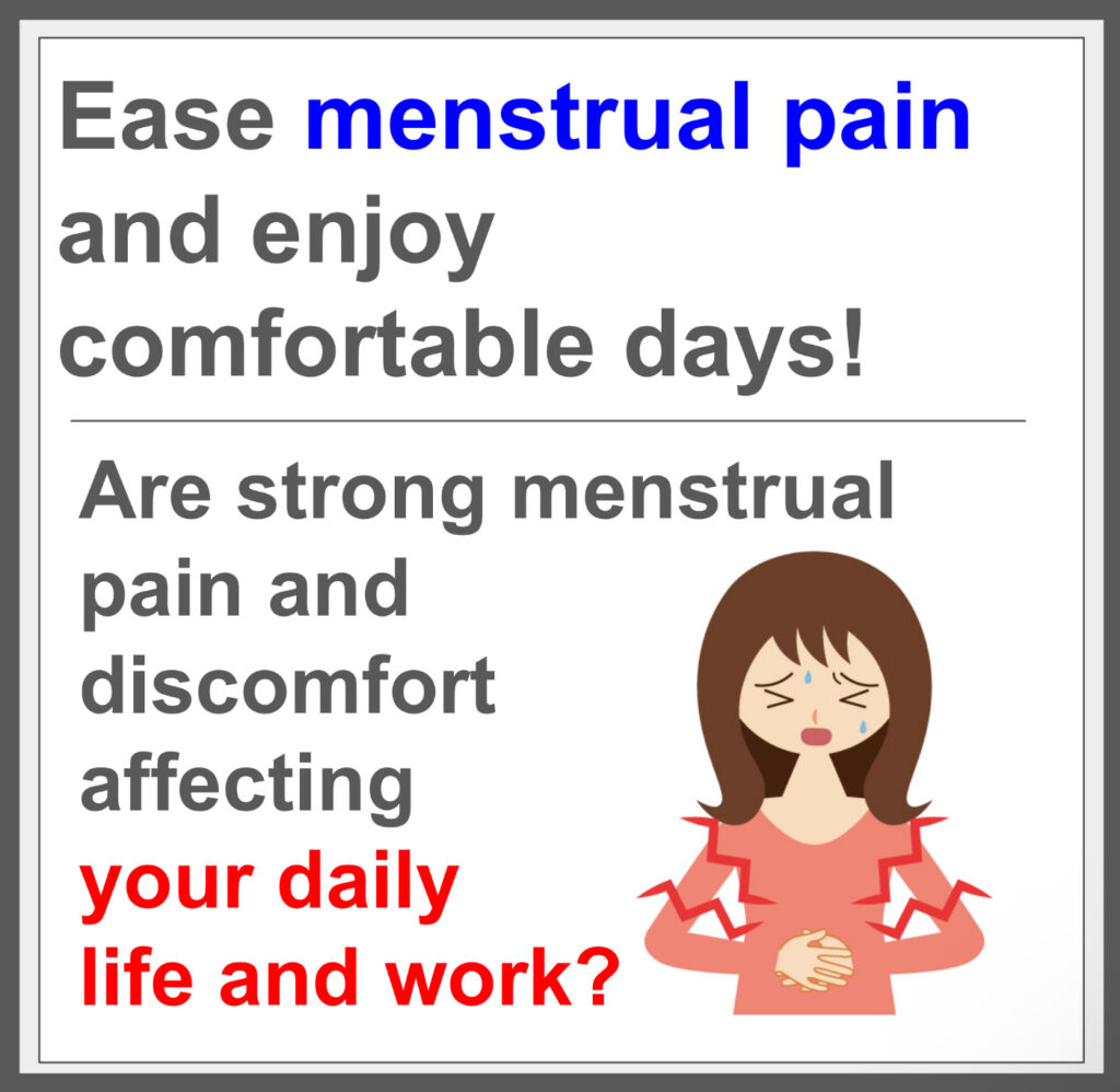 Fascial treatment alleviates menstrual pain.