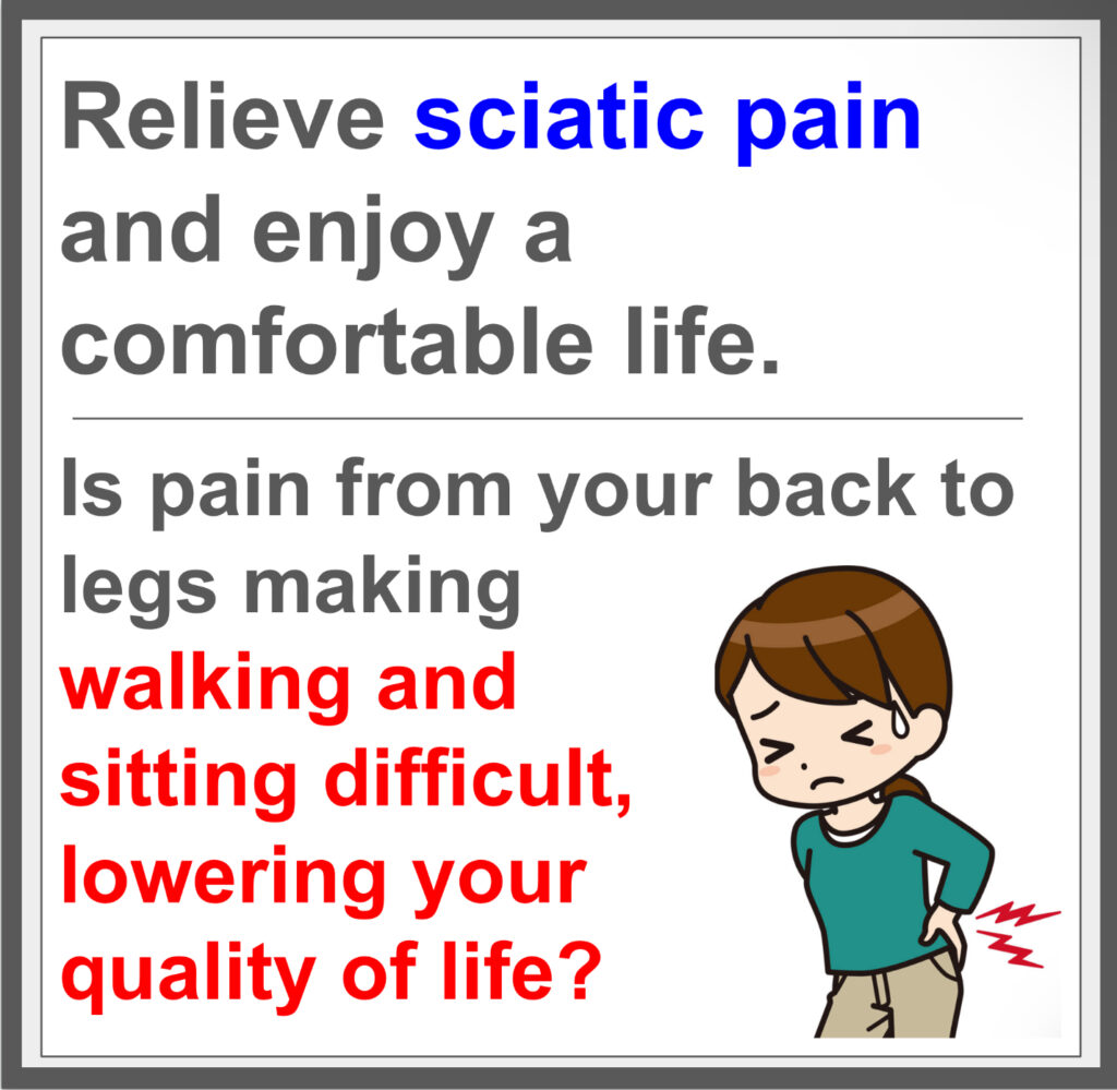 Relieve sciatica pain with fascia treatment. ^^