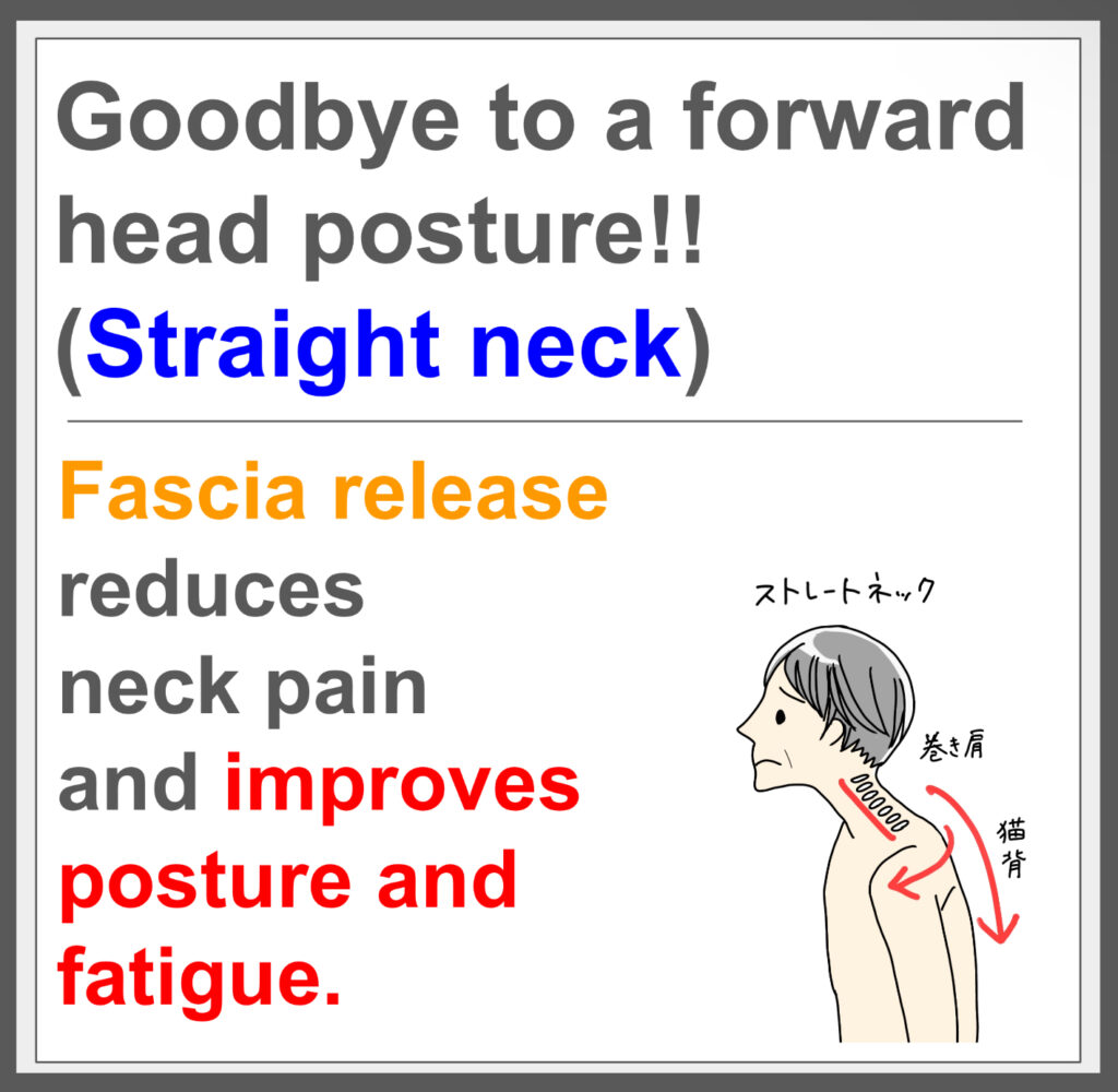 Effective for  Straight Neck with fascial treatment