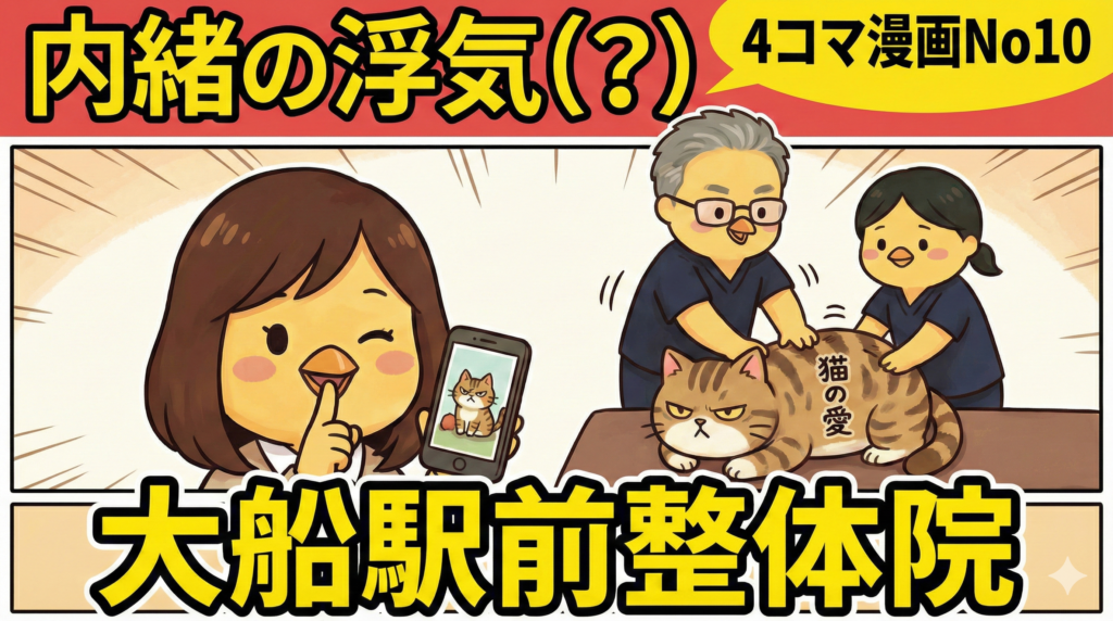 【 4コマ漫画No10 】🐾 猫ちゃんの愛は重かった…！？ 🐾
