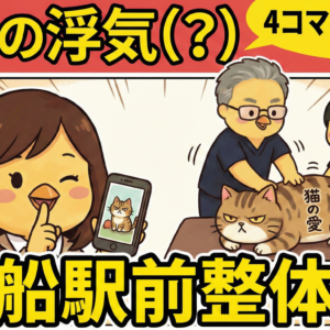 【 4コマ漫画No10 】🐾 猫ちゃんの愛は重かった…！？ 🐾